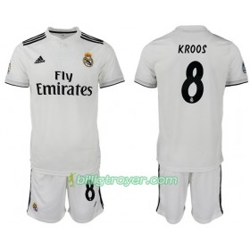 Billige Fotballdrakter Real Madrid KROOS 8 Barn Hjemmedraktsett 2018/19 Kortermet